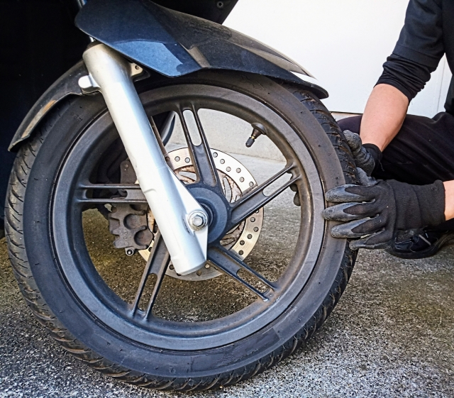 バイクのタイヤ