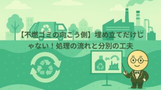 【不燃ゴミの向こう側】埋め立てだけじゃない！処理の流れと分別の工夫
