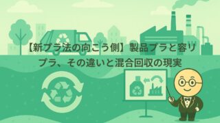 【新プラ法の向こう側】製品プラと容リプラ、その違いと混合回収の現実