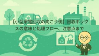 【小型家電回収の向こう側】回収ボックスの意味と処理フロー、注意点まで