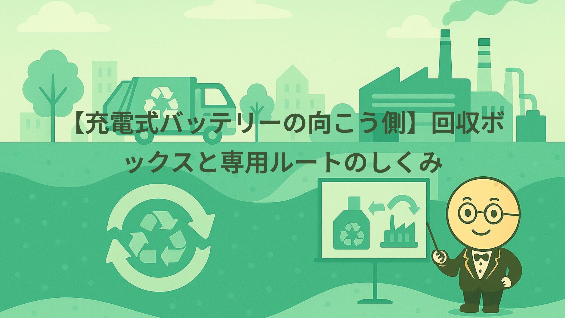 【充電式バッテリーの向こう側】回収ボックスと専用ルートのしくみ