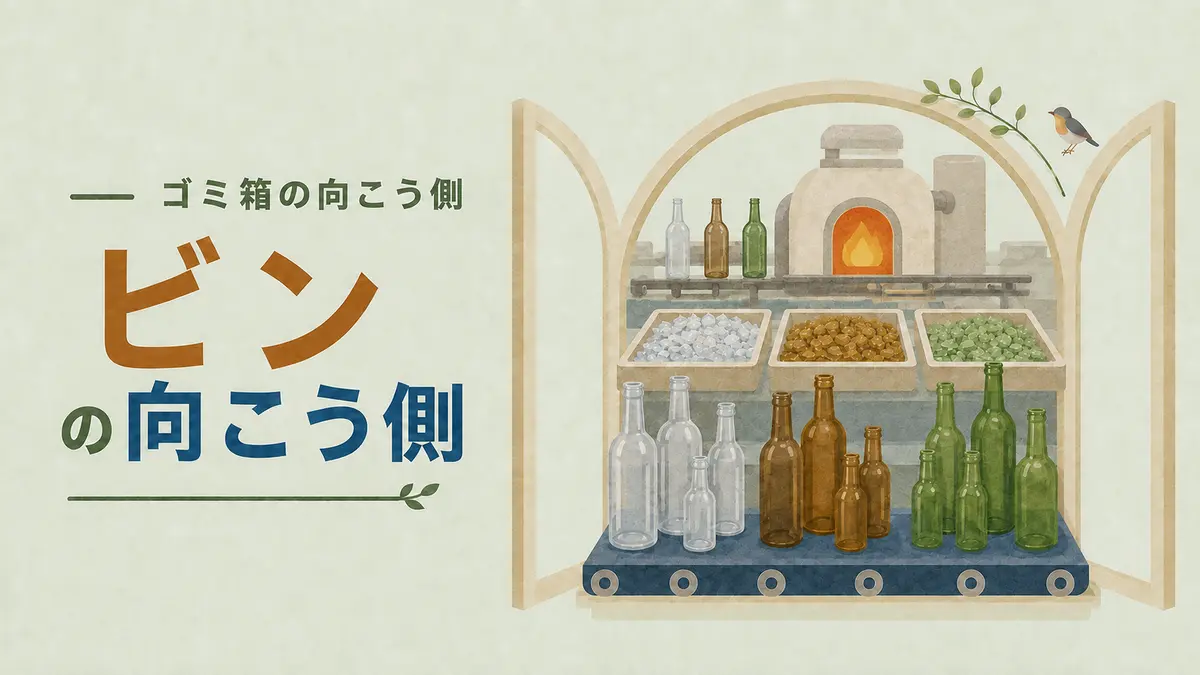 【ビンの向こう側】回収されたガラスびんは何になる？色分けとカレットの資源循環