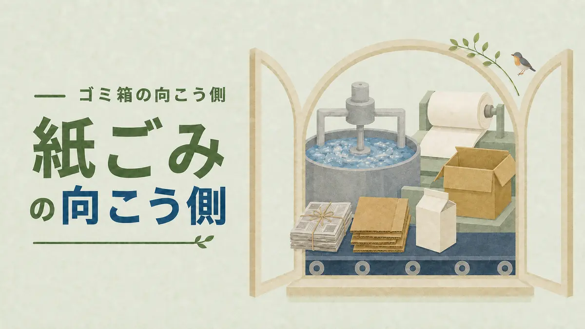 【紙ごみの向こう側】紙は燃えるのに、なぜ分ける？古紙循環の仕組み