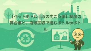 【ペットボトル回収の向こう側】制度の舞台裏と、店頭回収で進むボトルtoボトル