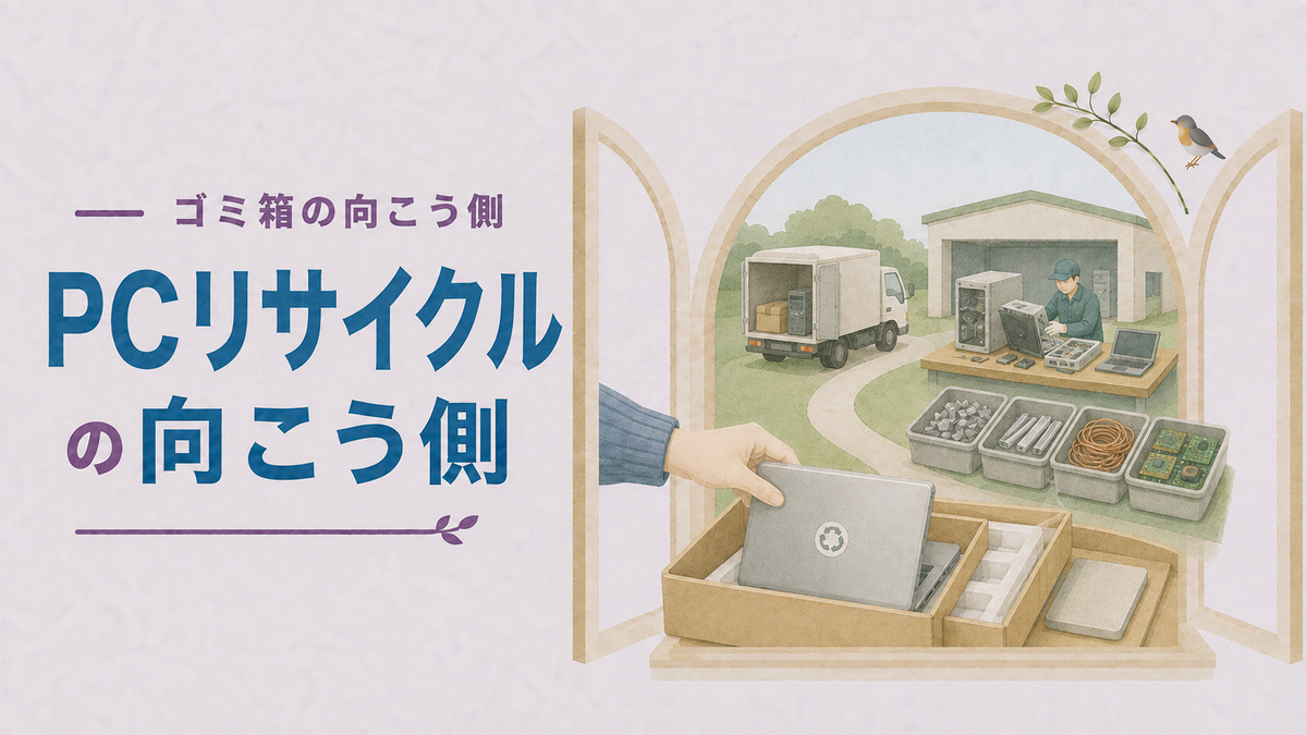 【パソコンリサイクルの向こう側】PCリサイクルマークとは？メーカー回収と資源循環のしくみ