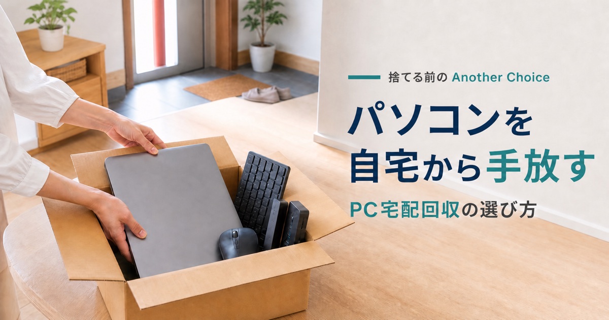 【Choice PC宅配回収】パソコンを自宅から手放す｜リネット公式とAmazonの選び方