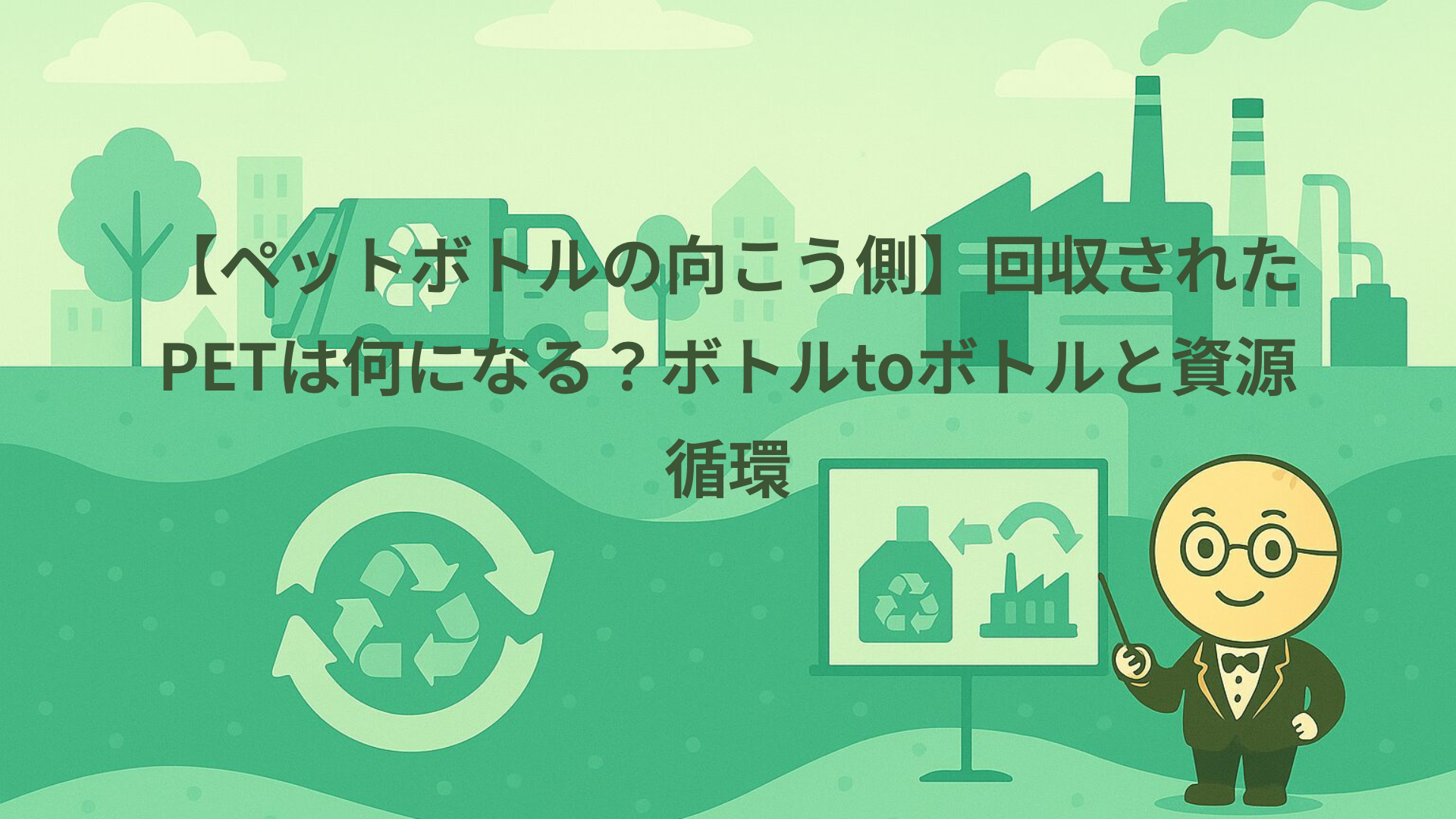 【ペットボトルの向こう側】回収されたPETは何になる？ボトルtoボトルと資源循環