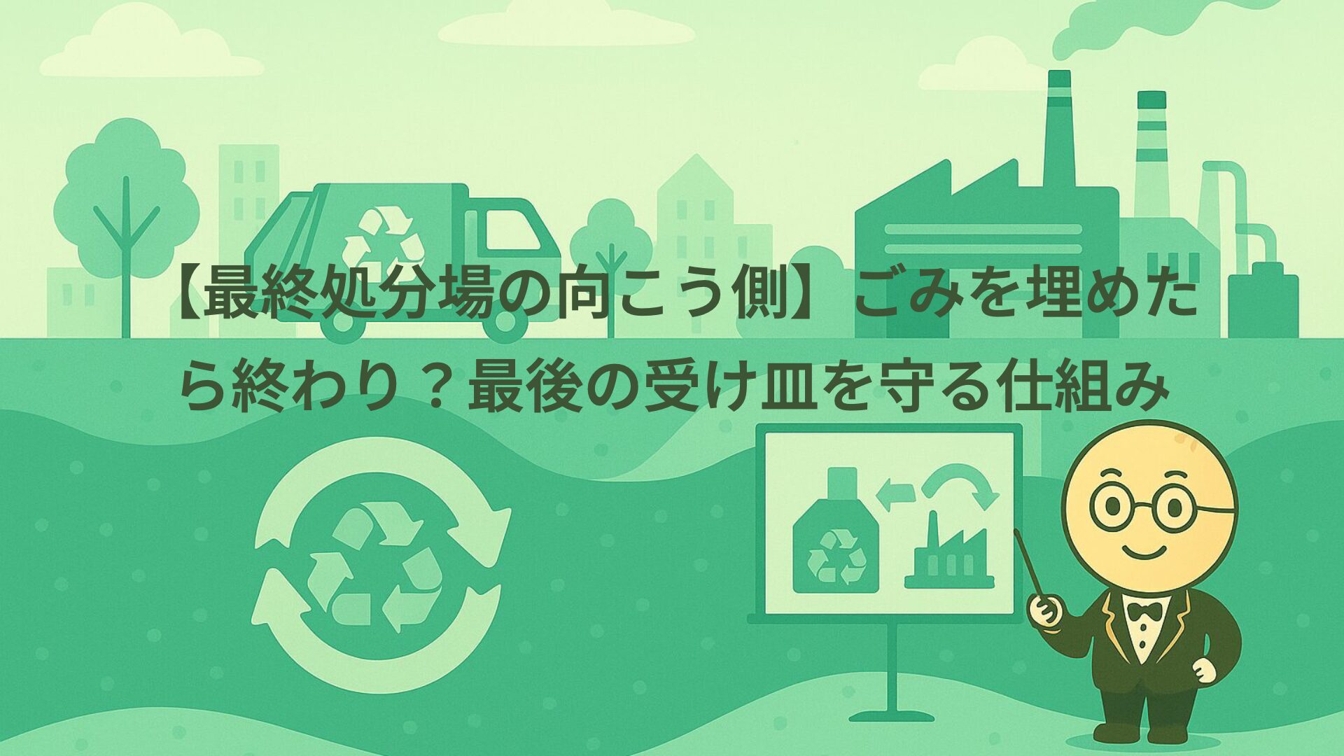 【最終処分場の向こう側】ごみを埋めたら終わり？最後の受け皿を守る仕組み