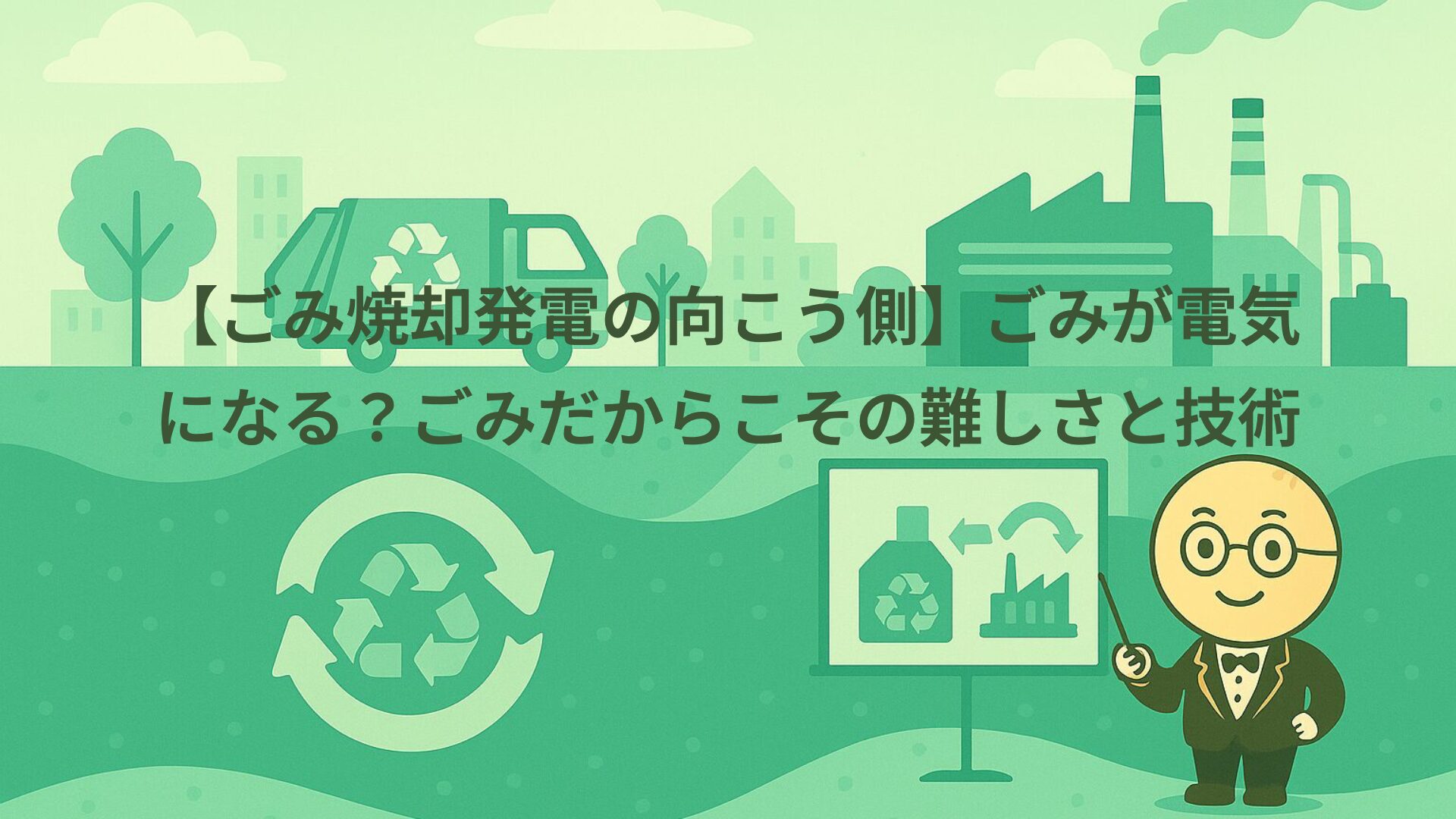 【ごみ焼却発電の向こう側】ごみが電気になる？ごみだからこその難しさと技術